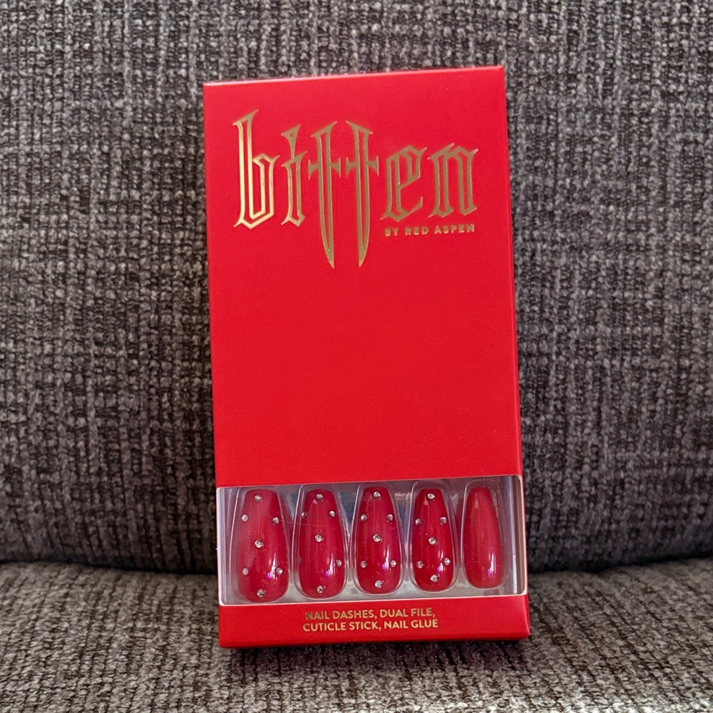 Bitten by Red Aspen Nail Dashes - Red